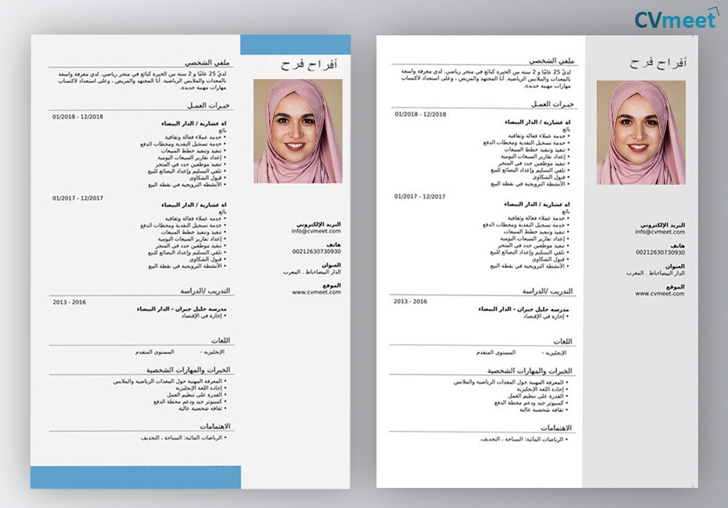نماذج سيرة ذاتية PDF عربي